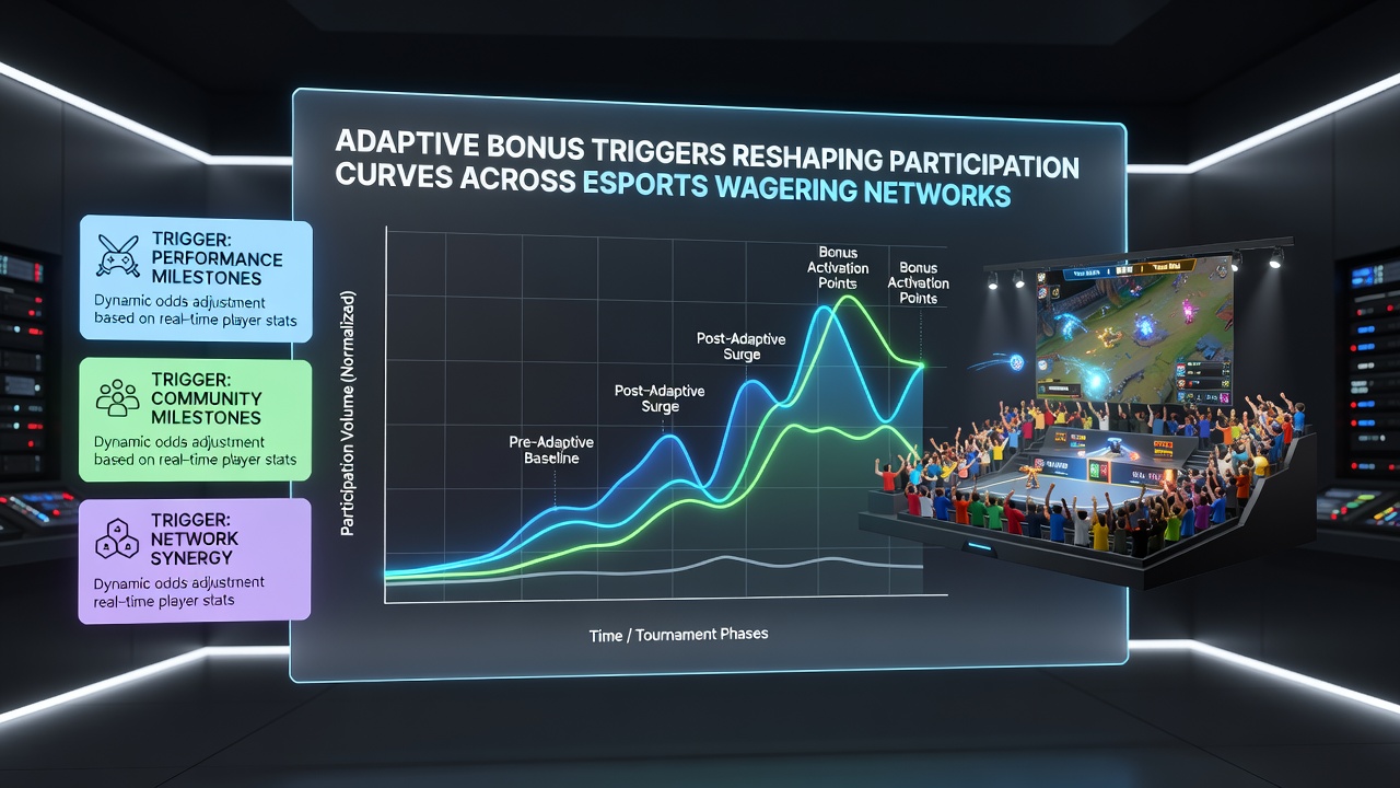 Data visualization of esports network engagement before and after adaptive bonus implementation