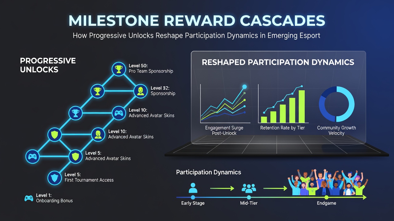 Mobile screen displaying cascading reward tiers after successful esports bet settlement