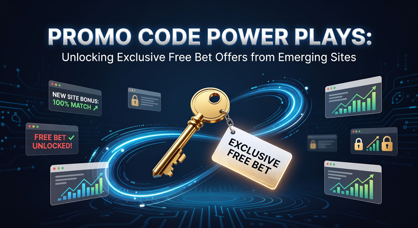 A vibrant digital screen displaying promo codes and free bet icons from new sports betting platforms, highlighting exclusive offers in a dynamic online betting landscape