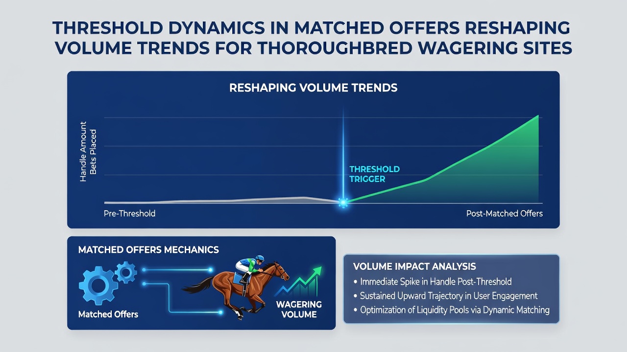 Analytics dashboard displaying threshold impacts on thoroughbred betting volumes