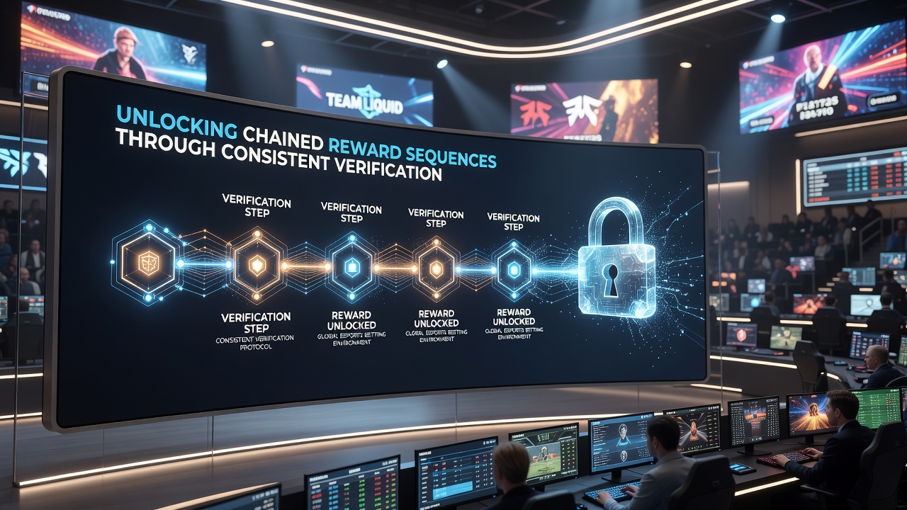 Global esports bettors completing verification steps on mobile devices with reward sequence dashboards
